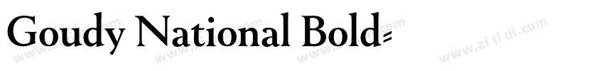 Goudy National Bold字体转换 Goudy National Bold字体转换